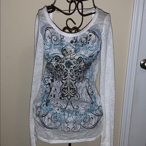BUCKLE ANGELS AND DIAMONDS L/S TOP